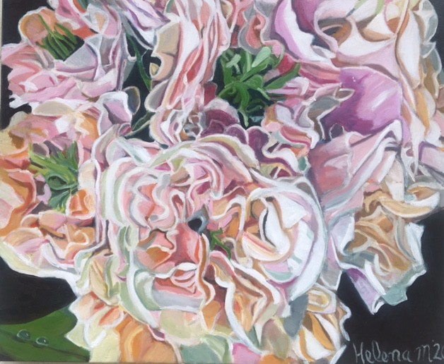 Waterdrops on Roses - Ophelia