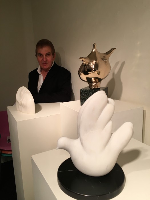 Vince & some of his sculptures