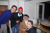 Linton Meagher, Raj, Sian & John Olsen at our Paella Night 2011.