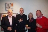 Lord Glendonbrook, Adrian Dickens, Jenny Crivelli & Dominic at the Carlos Barrios exhibition 2011.