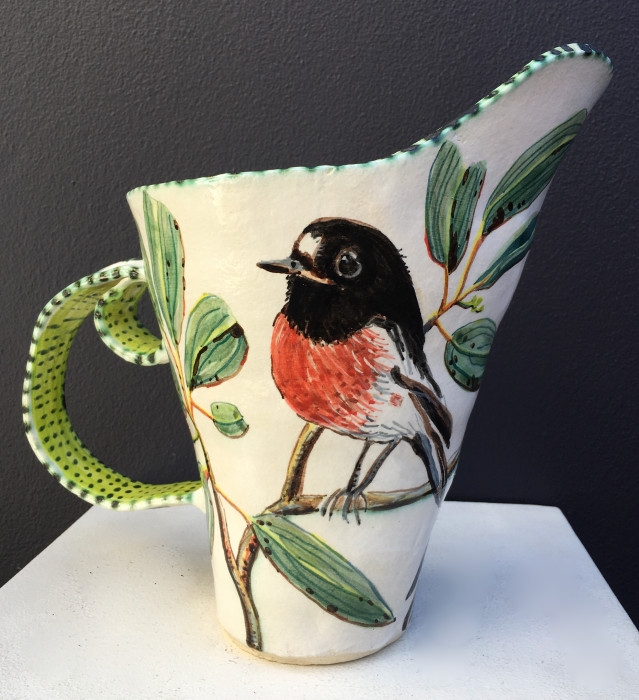 Fiona Hiscock - Red Robin Pitcher SOLD