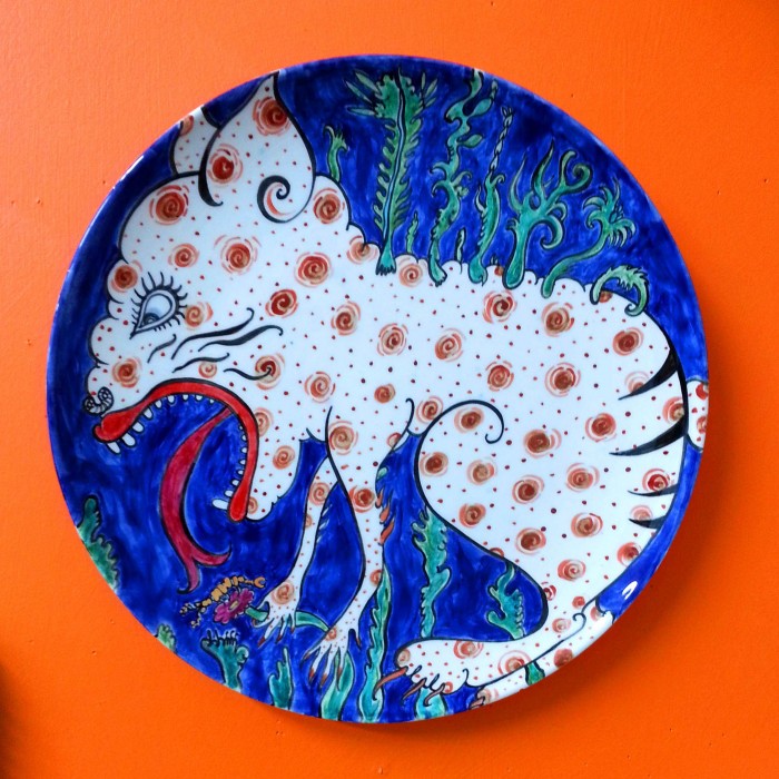 Persian Feral Cat Plate